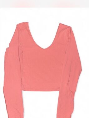 Lululemon Align Long Sleeve Cropped Shirt Pink